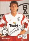 Erich Seckler. Bayer Leverkusen. 1991/92. Original signierte Autogrammkarte.