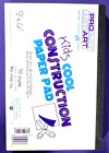 Pro Art Kids Cool Construction Paper Pad 50 Sheets 9X6" New 10 Colors 5 Each