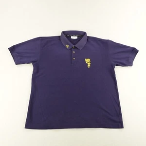 Vintage Adidas Equipment Polo Shirt Mens Large Navy Blue Pique Cotton Golf 90s - Picture 1 of 9