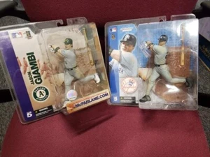 Lot of 2 McFalane's Sports Picks Action Figures Jason Giambi A's and Yankee's - Picture 1 of 5
