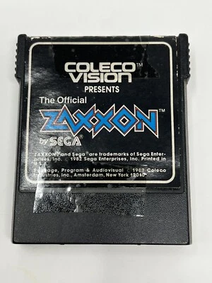 VINTAGE 1982 COLECO COLECOVISION ZAXXON VIDEO GAME CARTRIDGE -NO MANUAL - WORKS - Image 1 of 4