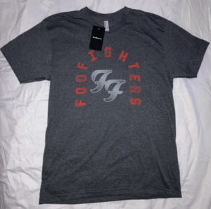 American Apparel T Shirt Dark Grey With Print "Foo Fighters" BNWT Men's Large - Picture 1 of 4