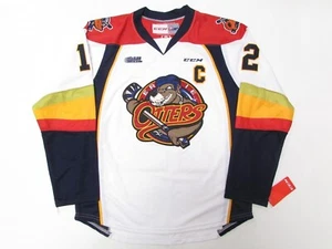 Alex DeBRINCAT ERIE OTTERS OHL WEISS CCM PREMIER HOCKEY TRIKOT GRÖSSE MEDIUM - Bild 1 von 2