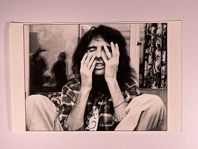 Foto Original Vintage En Blanco Y Negro De Alice Cooper Promoción Circa 1970 - Imagen 1 de 4