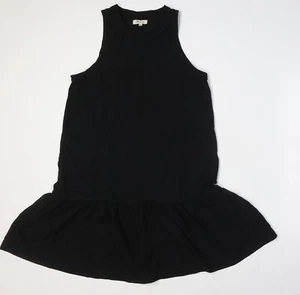 Madewell Womens Black Cotton A-Line Size M Round Neck - Peplum - Picture 1 of 10