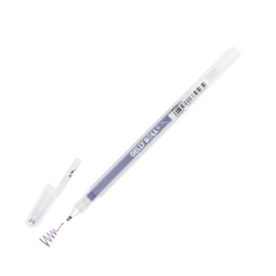 37956 Sakura Gelly Roll Pen Stardust Gel Pen, Purple Star, 0.5mm, Pack of 1 - Image 1 of 2