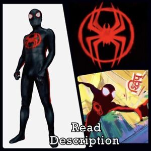 NEW Miles Morales Across the Spiderverse cosplay costume Detached mask