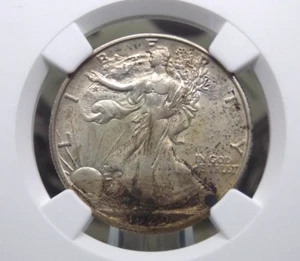 1929 "D" Walking Liberty Half Dollar 50c NGC AU Details #003 About Unc ECC&C Inc - Picture 1 of 5