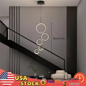 Modern LED Dimming Chandelier Lights Pendant Ceiling Light living Room Bedroom - Picture 1 of 24