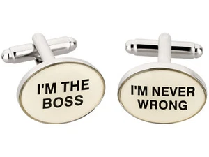 TEROON Manschettenknöpfe I'm the Boss - Bild 1 von 1