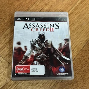 Assassins Creed 2 Sony PS3 PlayStation 3 - Black Label Case Game And Manual - Picture 1 of 6