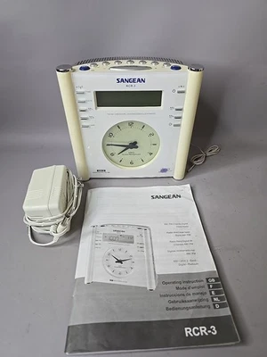 Sangean RCR-3 FM AM Tuning Atomic Clock Radio Human Wake System Tested And Works - Image 1 of 4