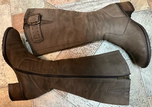 PAUL GREEN KENDRA TEXTURED NEW BUCK SIZE 7 UK/9.5 US TALL BOOTS - Picture 1 of 8
