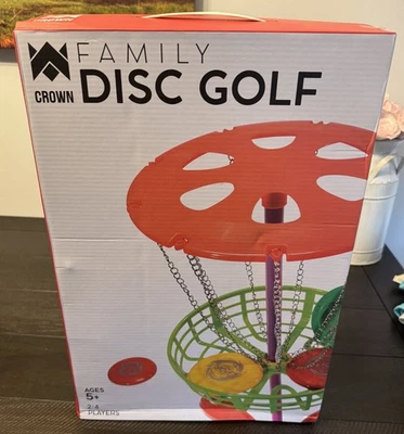 NIB Crown Family Disc Golf Outdoor Yard Game New - Image 1 of 2