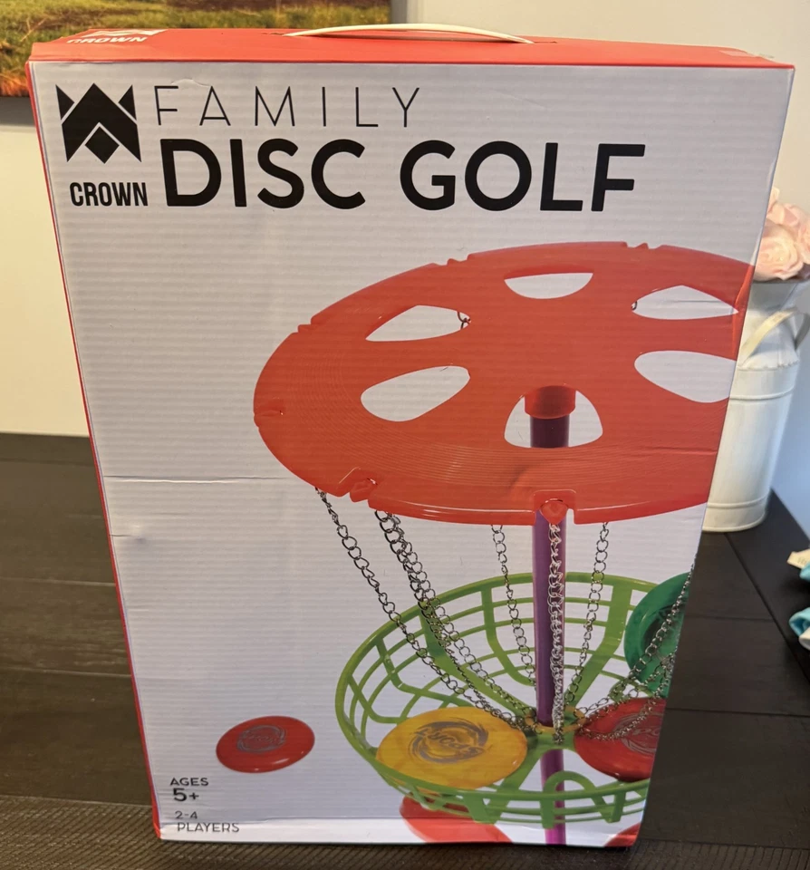 NIB Crown Family Disc Golf Outdoor Yard Game New - Image 1 of 2
