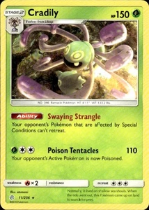 Pokemon Cradily SM - Cosmic Eclipse 11/236 Light Play LP+ or Better - Picture 1 of 2