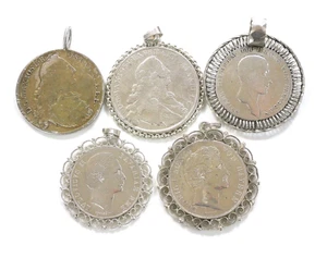 Konvolut - 5 Münzanhänger - Bayern / Preußen - alle aus Silber - Bild 1 von 8