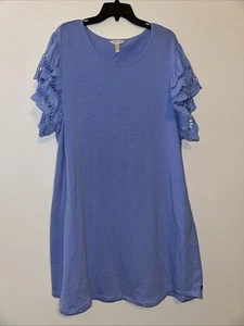 Matilda Jane WOMENS Let’s Go Together Aline Shift Cotton Periwinkle Dress XXL - Picture 1 of 4