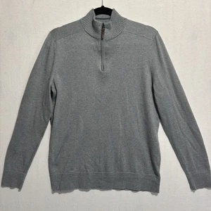 Smartwool Sweater Herren mittelgrau Wollmischung 1/4 Zip Pulli Posh Preppy - Bild 1 von 8
