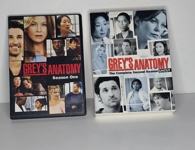 Grey's Anatomy DVD Box Set Seasons 1-2  TV Show Series McDreamy - Image 1 of 2