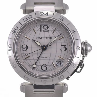 with paper CARTIER Pasha C Meridian GMT W31029M7/2377 Automatic Unisex A#141511 - Image 1 of 4