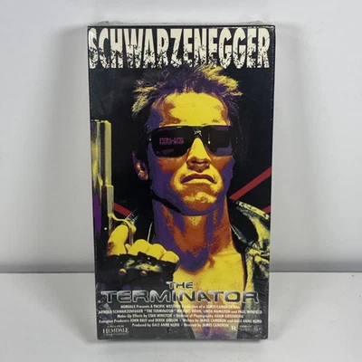 The Terminator VHS SEALED Hemdale Arnold Schwarzenegger VTG  - Image 1 of 4