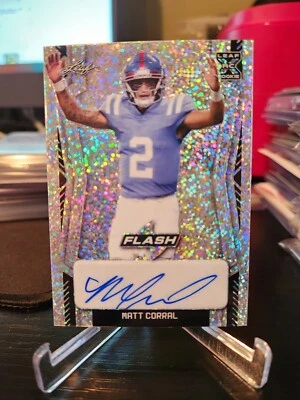 Matt Corral 2022 Leaf Flash RC Auto # 17/40 Carolina Panthers MINT! BEAUTY! - Image 1 of 3
