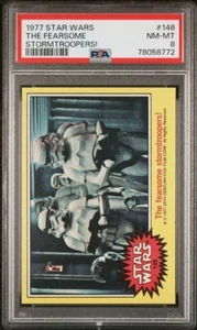 1977 Topps STAR WARS Card #148 the Fearsome Stormtroopers! PSA 8 NM-MT - Picture 1 of 2