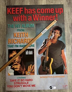 VINTAGE POSTER: KEITH RICHARDS Take It So Hard (Original InStore 1988) - Bild 1 von 4