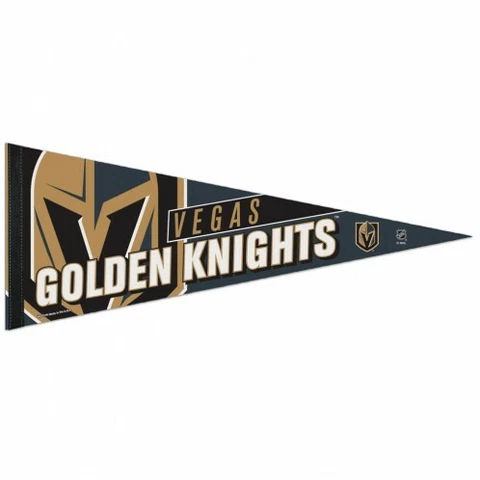 Vegas Golden Knights Logo Premium Pennant Felt Wool NEW 12x30 inches Cover