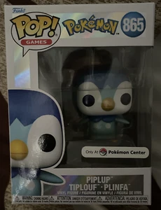 Funko Pop Vinyl Pokémon Piplup Pearlescent Pokemon Center Exclusive w/ Protector - Picture 1 of 7