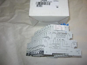 Box of 10) Lutze 760846 120 Volt AC/DC Rail Mount Relay Module RE 7-0846 - Picture 1 of 1