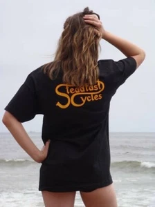 Steadfast Cycles Motociclette XXL Camicia Classico Britannico Moto Nero T-Shirt - Picture 1 of 6