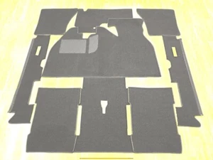Juego de alfombras interiores VW Escarabajo 1200 75-85 lazo gris protección tacón - Imagen 1 de 1