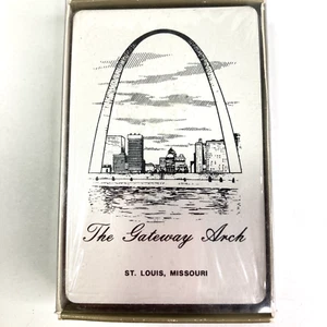 Tarjetas de Juego St Louis Missouri Gateway Arco Blanco De Colección NUEVO SELLADO - Imagen 1 de 9