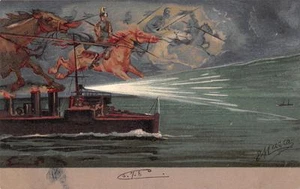 2868) VIAREGGIO 1908 CONSEGNA DELLA BANDIERA AL CACCIATORPEDINIERE LANCIERE VG. - Picture 1 of 1