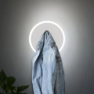 Luce Lampada da Parete Bianco di Legno Sala Pranzo Opale 1 Biglight - Foto 1 di 9