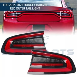 For 2015-2022 Dodge Charger Red Outer Tail Light Brake Lamp Assembly Left&Right - Picture 1 of 7