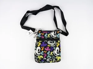 Disney Parks Mickey Mouse Gesichter Druck Umhängetasche Kuriertasche Reißverschluss 9 x 7 - Bild 1 von 16