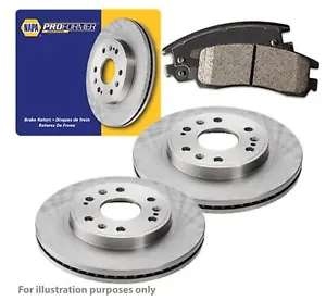 Genuine NAPA Front Brake Discs & Pads Set Vented for Citroen C4 - Picture 1 of 4