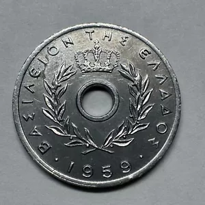 1959 Greece 10 Lepta - Beautiful Coin - #B-037 - Picture 1 of 2