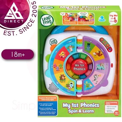 LeapFrog My 1st Phonics Spin & Lernen Bildungs Spielzeug Mit 10 Leuchtende - Bild 1 von 4