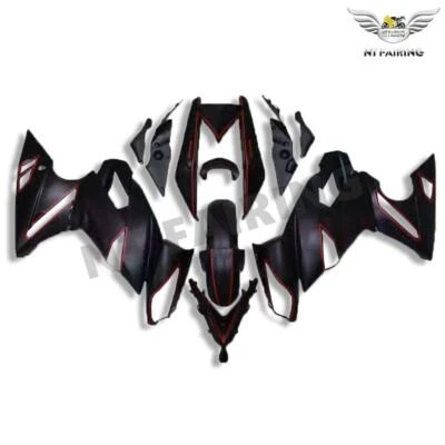 Carenado negro mate de inyección apto para Kawasaki Ninja 650R ER-6f 2009-2011 a006 Foto 1 de 4