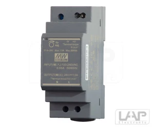 HDR-30-48 MeanWell Alimentatore Da Rete Hutschiene Trafo LED DIN 48V 36W - Foto 1 di 6