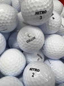 5 Dozen White Nitro Near Mint AAAA Used Golf Balls - Picture 1 of 1