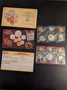 1990 U. S. Mint Uncirculated Coin Set - 10 BU 1990-P&D coins - OGP - Picture 1 of 11