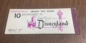 1969 Disneyland Adult Magic Key ticket coupon book booklet Disney 6 Coupons - Picture 1 of 4