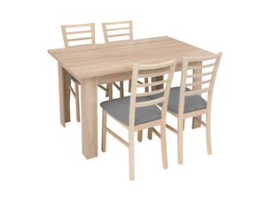 Modern wooden dining table in light wood colour, oak sonoma ONLY TABLE - Picture 1 of 5
