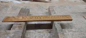 custom oak wood slanted threshold for uneven floors transition - Picture 1 of 4