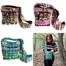 Jacquard Sling Shoulder Bag - Ethnic Hippy Fabric Cotton Bags